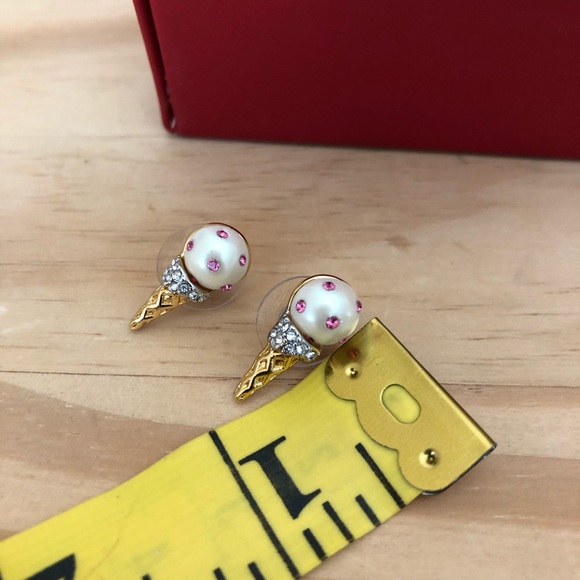 NWT Kate Spade ice cream 🍦crystal mini earrings - Picture 5 of 5